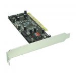 InLine Scheda Controller HDD SATA RAID, 4 canali, 32-bit PCI Bus, Raid 0, 1, 1+0, Silicon Image SATA Link Sil3114 Chip  