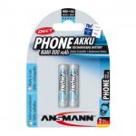 Ansmann Phone DECT Batteria ricaricabile NiMH, Mini stilo (AAA) 2 Pezzi Per telefoni cordless  