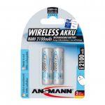 Ansmann maxE Batteria ricaricabile NiMH, formato Stilo (AA), Conf. 2pezzi. Per mouse e tastiere wireless  