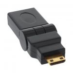 InLine Adattatore HDMI 19pin Type-A femmina a HDMI Mini Type-C maschio, orientabile a 180 gradi  