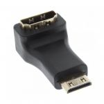 InLine Adattatore HDMI 19pin Type-A femmina a HDMI Mini Type-C maschio, angolato a 90 gradi  