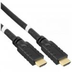 InLine Cavo HDMI High Speed with Ethernet, Attivi-Amplificati, FullHD 1080p, UHD 2.160p, Type-A maschio/ Type-A maschio, 50 mt  