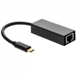 InLine Adattatore rete Lan Giga per porte USB 3.0 Type-C, 1x RJ45 10/100/1000Mbps, su cavo 0,2m  
