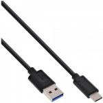 InLine Cavo USB 3.1, Type C maschio a Type A maschio, nero, 0,5m  