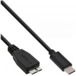 InLine Cavo USB 3.1, Type C maschio a Type Micro-B (9-pin) maschio, nero, 0,5m  