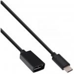 InLine Cavo adattatore USB 3.1, Type C maschio a Type A femmina, 0,15m  