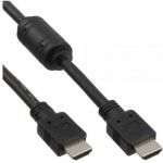 InLine Cavo HDMI High Speed, FullHD 1080p, UHD 2.160p, Type-A maschio/ Type-A maschio, ferrite anti-disturbo, nero, 1,5m  