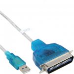 InLine Convertitore USB - Centronics 36pin per collegare una stampante parallela IEEE1284. alla porta USB del pc, cavo 1,8m  