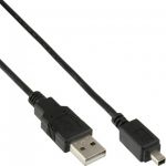 InLine Cavo Mini USB 2.0, Type A maschio a Type Mini-B maschio (4pol.), nero, 2m  