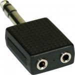 InLine Adattatore Audio, spina Jack 6,3mm a 2x presa Jack 3,5mm, Stereo, Sdoppiatore  
