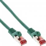 InLine Cavo Patch LAN, S/FTP (PiMf), Cat.6, 250MHz, guaina PVC, CU (100% rame), verde, 0,3m  