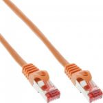 InLine Cavo Patch LAN, S/FTP (PiMf), Cat.6, 250MHz, guaina PVC, CU (100% rame), arancione, 0,3m  