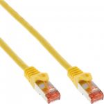 InLine Cavo Patch LAN, S/FTP (PiMf), Cat.6, 250MHz, guaina PVC, CU (100% rame), giallo, 0,3m  