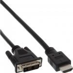 InLine Cavo HDMI maschio a DVI 18+1 maschio, 2m, nero  