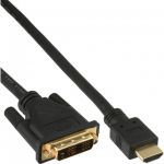 InLine Cavo HDMI maschio a DVI 18+1 maschio, 15m, contatti dorati, nero  