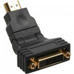 InLine Adattatore HDMI maschio a DVI-D 24+1 femmina, contatti dorati, orientabile 360Â°  