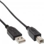 InLine Cavo USB 2.0, Type A maschio a Type B maschio, nero, 3m  