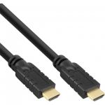 InLine Cavo High Speed HDMI Ethernet maschio / maschio, 7,5m, contatti dorati, nero  