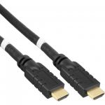 InLine Cavo High Speed HDMI Ethernet maschio / maschio, 25m, attivo, contatti dorati, nero  