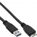 InLine Cavo USB 3.0, Type A maschio a Type Micro-B maschio, nero, 1m  