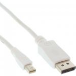 InLine Cavo DisplayPort OUT maschio a Mini DisplayPort IN, 2m, bianco  