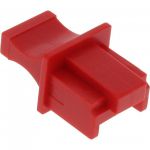 InLine Tappo di chiusura antipolvere protezione porte Lan RJ45, rosso, 100 pezzi  