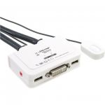 InLine KVM Switch, 2 porte, USB DVI, Audio, all-in-one  