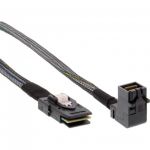 InLine Cavo Mini SAS, SFF-8643 a SFF-8087 + Sideband, 1m, connettore 90Â°  