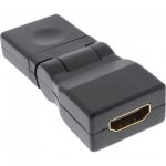 InLine Adattatore HDMI femmina a HDMI femmina, contatti dorati, orientabile 180Â°  