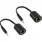 InLine Jack 3,5mm Audio extender passivo via Lan RJ45, 50m Max. Conf. 2pz  