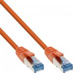 InLine Cavo Rete Lan, S/FTP (PiMf), Cat.6A, 500Mhz, arancione, 2m, Patch Ethernet LSZH, CU (100% rame)  