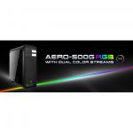 Aerocool Aero 500G RGB Case Middle Tower Black - Tempered Glass Window  